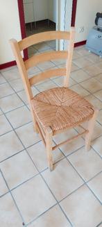 Chaise bois / osier, Maison & Meubles, Enlèvement, Utilisé, Osier ou Rotin