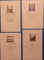 4 x Toeristische Uitgave (FDC), Met stempel, Verzenden, Gestempeld, Gestempeld