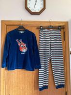 Blauwe pyjama in velours, Woody, 140, 10 jaar (jongens), Kinderen en Baby's, Nacht- of Onderkleding, Ophalen of Verzenden, Zo goed als nieuw