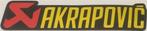 Akrapovic metallic sticker #6, Motoren, Verzenden