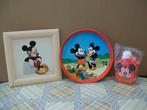 Mickey Mouse - Disney - Plateau - Kader - Drinkbus - Vintage, Overige typen, Mickey Mouse, Gebruikt, Ophalen of Verzenden