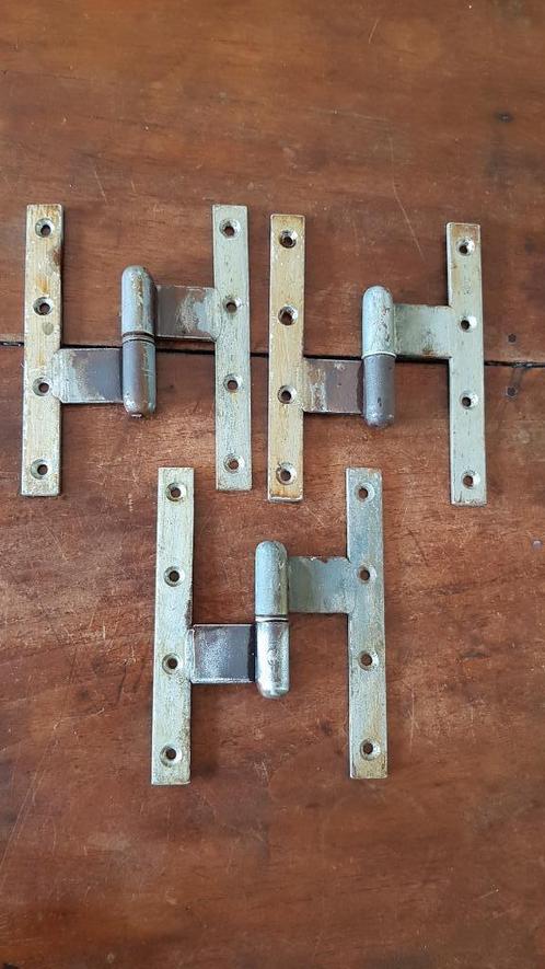 3 x Picarde Franse Paumelle 160 x 120 unieke maat, Doe-het-zelf en Bouw, Hang- en Sluitwerk, Gebruikt, Scharnier, IJzer, Ophalen