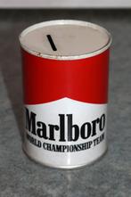 Vintage reclame spaarpot Marlboro World Championship F1, Ophalen of Verzenden, Gebruikt, Reclamebord