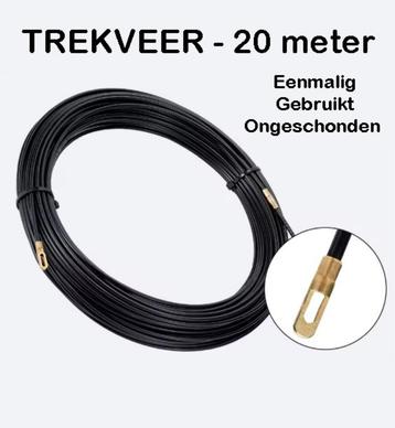 Trekveer 20meter Kabeltrekker Eenmalig Gebruikt Ongeschonden beschikbaar voor biedingen