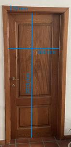 Eiken deur 2 (zelf demonteren), Doe-het-zelf en Bouw, Deuren en Vliegenramen, Ophalen, Gebruikt, 80 tot 100 cm, Binnendeur