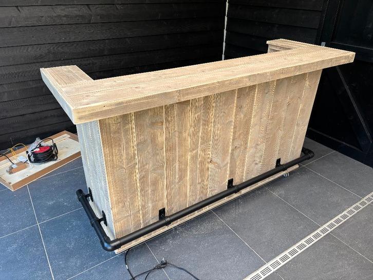 Unieke kwaliteit bar, toog van steigerhout of douglashout, Huis en Inrichting, Barren, Nieuw, Ophalen