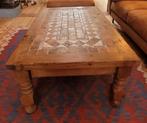 Salontafel i massief hout met keramiektegels, Ophalen