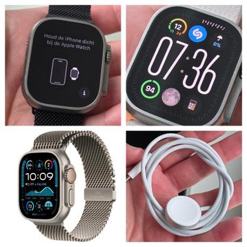 Apple Watch Ultra 2 (A2986) – Uitstekende staat, Handtassen en Accessoires, Smartwatches, Ophalen, Waterdicht, Hoogte, Zo goed als nieuw