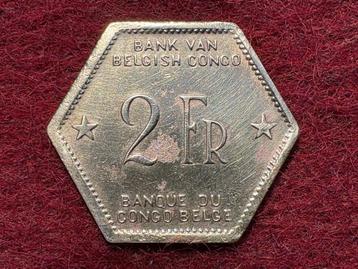 Belgisch Congo - 2 Frank 1943 (#033#) beschikbaar voor biedingen