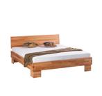 Massief houten bed + Lattenbodem + IKEA matras 140x200, Huis en Inrichting, Slaapkamer | Bedden, Ophalen, Gebruikt, Overige kleuren