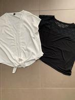 Zwart en wit topje xl, Kleding | Dames, Grote Maten, Ophalen of Verzenden, Zo goed als nieuw, Wit, Blouse of Tuniek