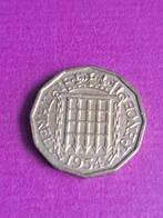 1954 Engeland 3 pence Elizabeth II, Postzegels en Munten, Munten | Europa | Niet-Euromunten, Verzenden, Overige landen, Losse munt