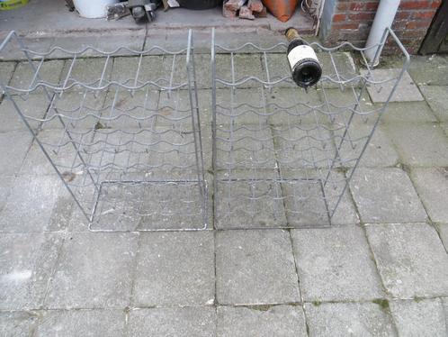 wijnrekken, Huis en Inrichting, Woonaccessoires | Wijnrekken, Gebruikt, 75 cm of meer, Metaal, 25 flessen of meer, Ophalen