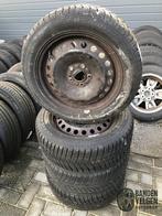 205-55-16 91H Ford Volvo Winterbanden Set Velgen Steek 5 x 1, Auto-onderdelen, Banden en Velgen, Gebruikt, -, Banden en Velgen