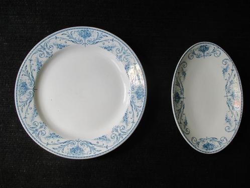 Particulier verkoopt Lot van 2 stuks Antieke serveerschotel, Huis en Inrichting, Keuken | Servies, Zo goed als nieuw, Overige stijlen