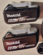 2 Makita 6.0Ah 18v batterijen, Doe-het-zelf en Bouw, Ophalen of Verzenden, Zo goed als nieuw