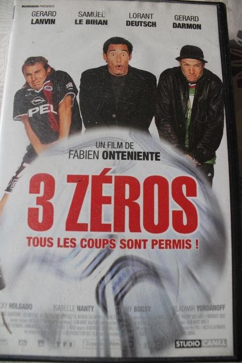 VHS - film 3 ZEROS - HUMOUR - Lanvin / deutsch/darmon - 2002, CD & DVD, VHS | Film, Utilisé, Comédie, À partir de 9 ans, Enlèvement ou Envoi