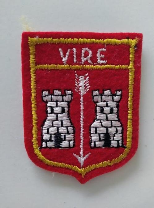 Ecusson / Patch Vintage - Vire - France, Collections, Broches, Pins & Badges, Comme neuf, Bouton, Ville ou Campagne, Enlèvement ou Envoi