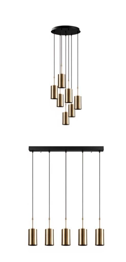 Set verlichting Opviq, Huis en Inrichting, Lampen | Hanglampen, Zo goed als nieuw, 75 cm of meer, Metaal, Ophalen