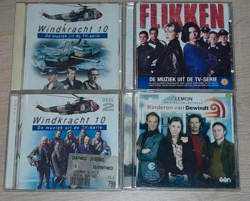 4 soundtracks van vrt tv-series; flikken, windkracht 10,..., CD & DVD, CD | Musiques de film & Bandes son, Comme neuf, Enlèvement ou Envoi