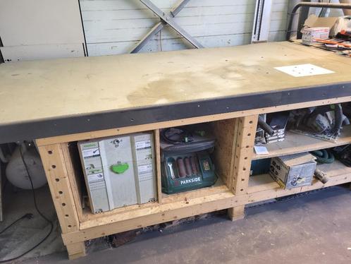 grote werkbank, Doe-het-zelf en Bouw, Werkbanken, Gebruikt, 170 cm of meer, Ophalen