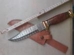 Damascus mes ka-bar stijl, Ophalen of Verzenden, Zo goed als nieuw