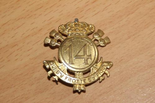 ABL Insigne du 14eme Bn de Ligne. (or), Collections, Objets militaires | Général, Armée de terre, Envoi