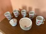 Set van 10 kopjes, Ophalen, Zo goed als nieuw, Porselein, Kop en/of schotel