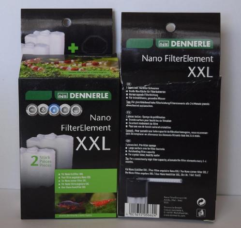 Dennerle Nano Filterelement XXL 2 x 2 stuks . NIEUW !, Dieren en Toebehoren, Vissen | Aquaria en Toebehoren, Nieuw, Filter of Co2