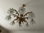 Luster met 8 bloemen, Huis en Inrichting, Ophalen, Zo goed als nieuw, Glas