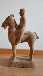 Wegens verhuis. Prachtig modern beeld van paard met ruiter., Ophalen, Zo goed als nieuw