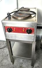 Fornuis 2 bekken + onderstel inox, Ophalen, Gebruikt, Fornuis, Frituur en Grillen