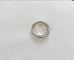 Wit gouden 18kt ring gezet met 57 diamanten 0,74 ct, Verzenden, Wit, Nieuw, 17 tot 18