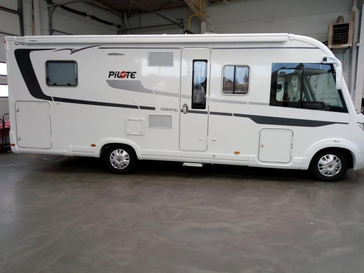 Prachtoccasie Pilote integraal: 19000 km, Caravans en Kamperen, Mobilhomes, Particulier, tot en met 4, Integraal, Pilote, Fiat