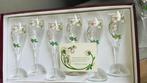 Perrier Jouët Belle Epoque 8 glazen met doos, Ophalen, Frankrijk, Nieuw, Champagne