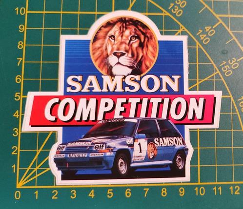 Sticker Renault 5 Turbo 1989 Competition Samson Shag, Verzamelen, Stickers, Ophalen of Verzenden