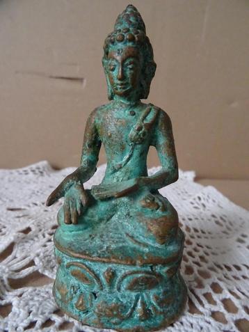 Boeddhabeeld vintage bronzen Boeddhabeeld Boeddhabeeldje 9cm beschikbaar voor biedingen