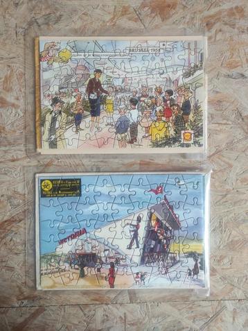 ZELDZAAM COMPLETE Puzzels expo 58 Victoria en shell, Enlèvement ou Envoi, Utilisé