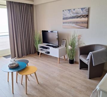 Appartement vue frontale mer Sint-Idesbald à louer