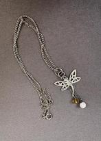chaîne en argent avec libellule, Enlèvement ou Envoi, Comme neuf, Argent, Argent