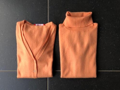 Twinset / Pull + vestje in tricot / X Small, Kleding | Dames, Truien en Vesten, Gedragen, Maat 34 (XS) of kleiner, Oranje, Ophalen of Verzenden