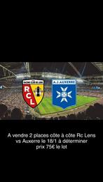 Te koop 2 stoelen naast elkaar rc Lens vs Auxerre wd van 18/, Tickets en Kaartjes