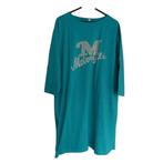 Sweat jurk motorcycle turquoise XL/XXL, Kleding | Dames, Jurken, Maat 46/48 (XL) of groter, Nieuw, Arino, Boven de knie