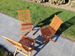 3 teak stoeltjes, Ophalen
