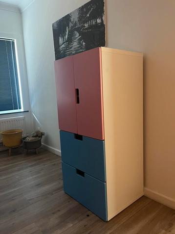Ikea Stuva Combinatie (Roze/Blauw) beschikbaar voor biedingen