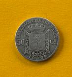50 cent Leopold II 1899, Postzegels en Munten, Munten | België, Ophalen of Verzenden, Zilver, Losse munt, Zilver