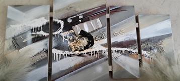 Moderne 4 luik schilderij beschikbaar voor biedingen