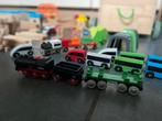 Treinset Ikea Lillabo & houten speelgoedkist op wielen, Kinderen en Baby's, Speelgoed | Houten speelgoed, Ophalen, Gebruikt