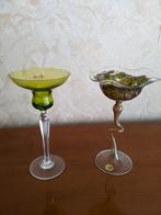 Glas kristal val Saint Lambert, zilveren theepot, Antiek en Kunst, Ophalen