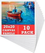 10 stuks blanco canvas panelen | GRATIS LEVERING